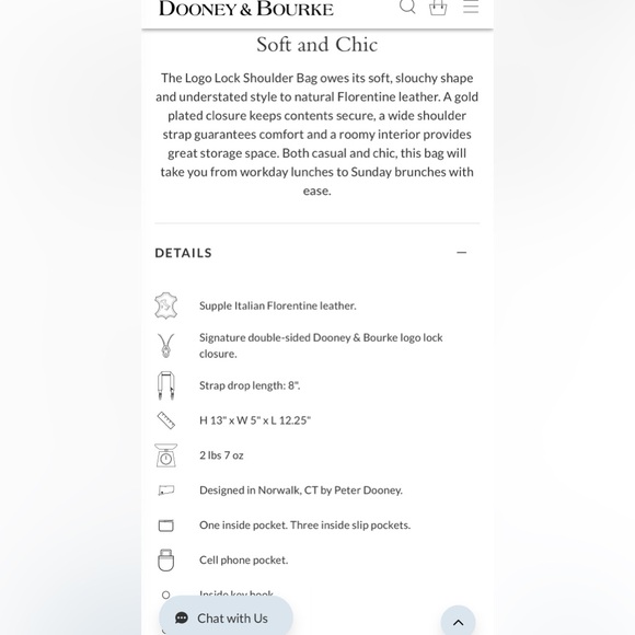 Dooney & Bourke Florentine Logo Lock Shoulder Bag - Picture 2 of 12